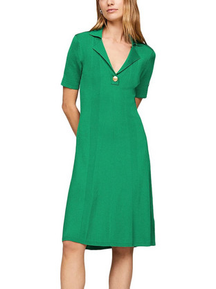 Tommy Hilfiger Midi Καλοκαιρινό Καθημερινό Φόρεμα Πράσινο WW0WW41444-L4B