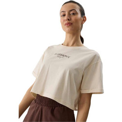 4F Γυναικείο Αθλητικό Crop Top Λευκό 4FWSS24TTSHF1357-12S