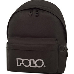 Polo Mini Σχολική Τσάντα Πλάτης Νηπιαγωγείου Μαύρη 901067-2000