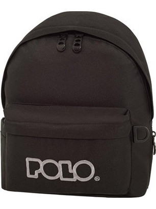 Polo Mini Σχολική Τσάντα Πλάτης Νηπιαγωγείου Μαύρη 901067-2000