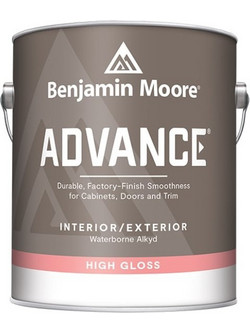 Benjamin Moore Advance Ακρυλικό Χρώμα Εξωτερικού Χώρου Λευκό High Gloss 3.78lt