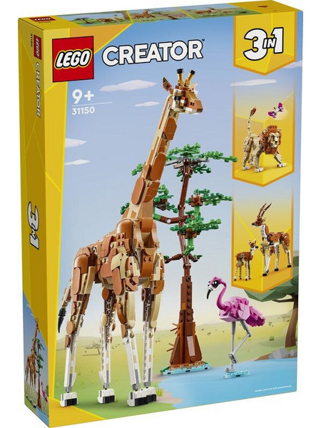 Lego Creator 3-in-1 Wild Safari Animals για 9+ Ετών 31150