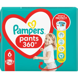 Pampers Pants 360 Πάνες Βρακάκι No6 14-19kg 25τμχ