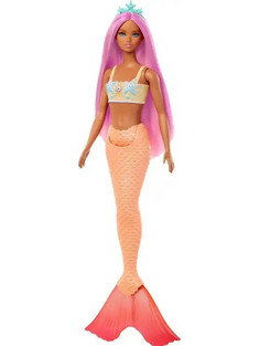 Mattel Barbie Νέα Γοργόνα με Πορτοκαλί Ουρά