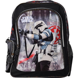 SunCe Star Wars Σχολική Τσάντα Πλάτης Δημοτικού Μαύρη FK100339