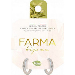 Farma Bijoux Γυναικεία Σκουλαρίκια Κρίκοι από Ορείχαλκο Ασημί C577-13