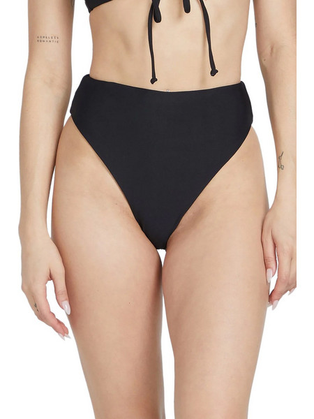 Volcom Ψηλόμεσο Bikini Slip Μαύρο O2012400-BLK