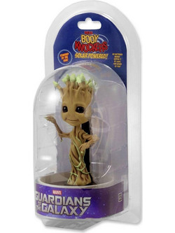 Neca Marvel Guardians Of The Galaxy Dancing Potted Groot Solar Powered Body Knocker 15cm