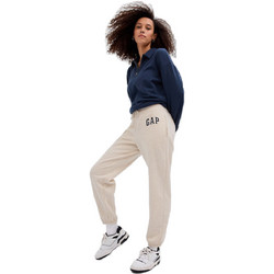 Gap Γυναικείο Παντελόνι Φόρμας Fleece με Λάστιχο Εκρού 463492012