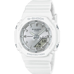 Casio G-Shock Γυναικείο Ρολόι Χρονογράφος με Λευκό Καουτσούκ Λουράκι GMA-P2100VA-7AER