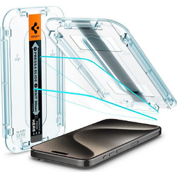 Spigen GLAS.TR EZ Fit FC Tempered Glass Clear 2-Pack (iPhone 15 Pro Max)