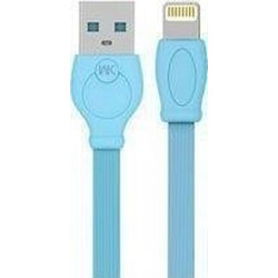 WK WDC-023 Flat USB-A to Lightning Cable 3m Light Blue