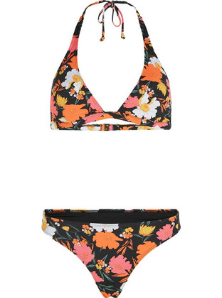 O'Neill Bikini Set Τριγωνάκι Floral Μαύρο Πολύχρωμο 1800256-39069