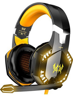 Kotion Each G2000 Gaming Headset Over Ear Black Yellow