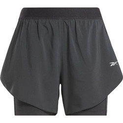 Reebok Αθλητικό Γυναικείο Σορτς Running Ψηλόμεσο Ανθρακί 100075412