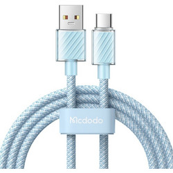 Mcdodo CA-3651 Braided USB-A to Lightning Cable 1.2m Light Blue 6921002636513