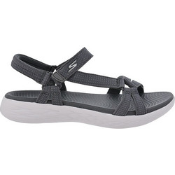 Skechers On the GO 600 Brilliancy Αθλητικά Γυναικεία Σανδάλια Ανθρακί 15316-CHAR