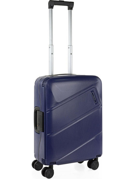 JASLEN 161850-02 Βαλίτσα Καμπίνας 55x40x20cm με 4 Ρόδες Navy Μπλε