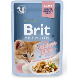 Brit Premium By Nature Kitten with Chicken Fillets in Gravy 85gr