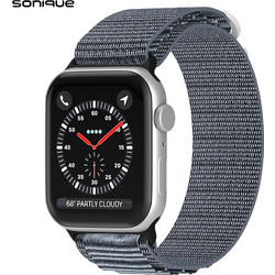 Sonique Alpine Loop Λουράκι Υφασμάτινο Dark Grey (Apple Watch 38 / 40 / 41mm)