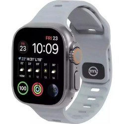 Mobile Origin Λουράκι Σιλικόνης Grey (Apple Watch 42 / 44 / 45 / 49mm)