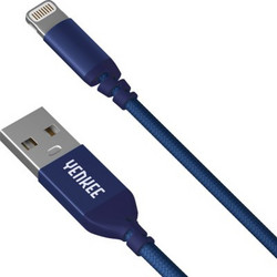 Yenkee YCU 611 Braided USB-A to Lightning Cable 1m Blue YCU611BEMFI