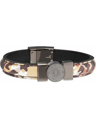 Police Ανδρικό Βραχιόλι από Δέρμα PJ25556BLU.02