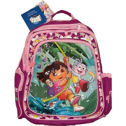 Paxos Dora Fun Σχολική Τσάντα Πλάτης Δημοτικού Ροζ 14405