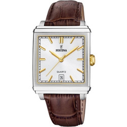 Festina Ανδρικό Ρολόι με Καφέ Δερμάτινο Λουράκι F20681/4