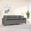 vidaXL Τριθέσιος Καναπές Microfiber Ανθρακί 210x77x80cm 3200979