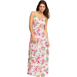 Roxy Rainbow Road Maxi Καλοκαιρινό Καθημερινό Φόρεμα Floral Λευκό ERJWD03779-WBK3