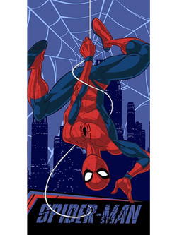 Borea Spider-Man Παιδική Πετσέτα Θαλάσσης Microfiber Μπλε 70x140cm