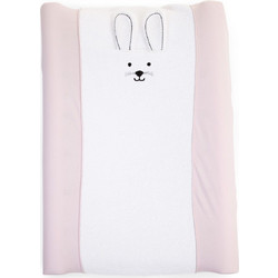 Childhome Rabbit Κάλυμμα Αλλαξιέρας Μωρού 70x50cm Λευκό Ροζ