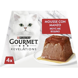 Purina Gourmet Revelations Mousse with Beef 4x57gr