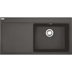 Franke Mythos MTG 611-100 Ένθετος Νεροχύτης Γρανίτη Slate Grey Αριστερή Ποδιά 100x52cm