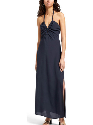 Scotch & Soda Midi Καλοκαιρινό Βραδινό Φόρεμα Navy Μπλε 177251-SC0002
