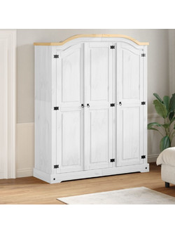 vidaXL Δίφυλλη Ντουλάπα Ρούχων Corona Πεύκο 151.5x52x186cm 4012159