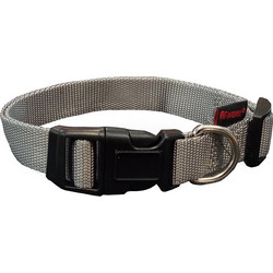 Pet Interest Plain Line Κολάρο Σκύλου Γκρι 1x19-33cm
