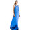 AGGEL Maxi Καλοκαιρινό Βραδινό Φόρεμα Μεταξωτό Royal Blue SS43024KF-1073