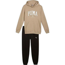 Puma Ανδρικό Σετ Φόρμας με Λάστιχο Μπεζ Μαύρο 683817-67