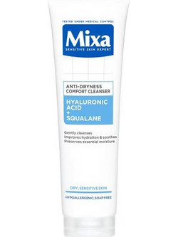 Mixa Hyaluronic Acid & Squalane Anti-Dryness Comfort Cleanser 150ml