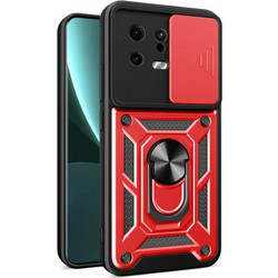 Bodycell Armor Slide Ring Holder Back Cover Red (Xiaomi 13)