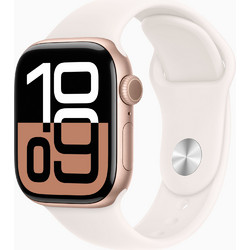 Apple Watch Series 10 Cellular 42mm Aluminum Rose Gold / Light Brush