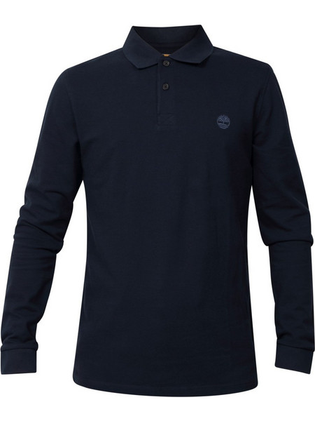 Timberland Ανδρική Μπλούζα Polo Μακρυμάνικη Navy Μπλε TB0A6VD2433