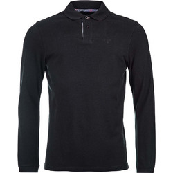 Barbour Ανδρική Μπλούζα Polo Μακρυμάνικη Μαύρη MML0705-BK31