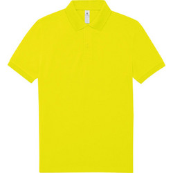B&C Collection Ανδρική Μπλούζα Polo Κοντομάνικη Pixel Κίτρινη PU424