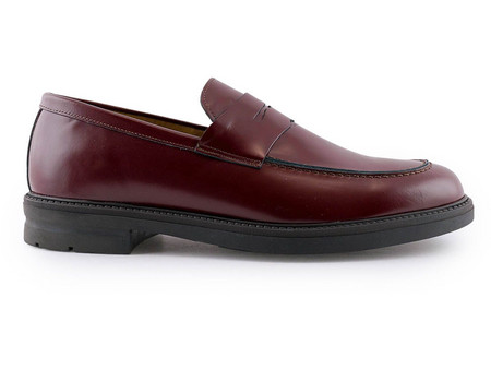 Fentini Ανδρικά Μοκασίνια Loafers Δερμάτινα Μπορντό 569