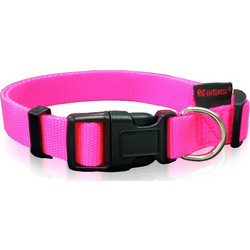 Pet Interest Plain Line Κολάρο Σκύλου Φούξια 2.5x47-70cm
