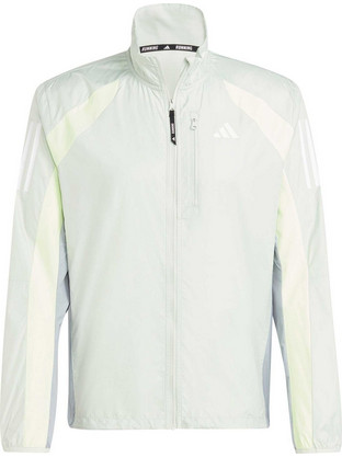 Adidas Own The Run Colorblock Αθλητικό Ανδρικό Μπουφάν Χειμωνιάτικο Αδιάβροχο Αντιανεμικό Γκρι IQ3829