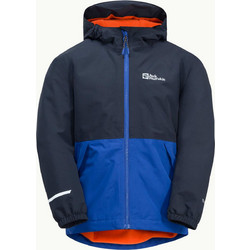 Jack Wolfskin Αθλητικό Παιδικό Μπουφάν Χειμωνιάτικο Softshell Αδιάβροχο Αντιανεμικό Navy Μπλε 1607982-1575